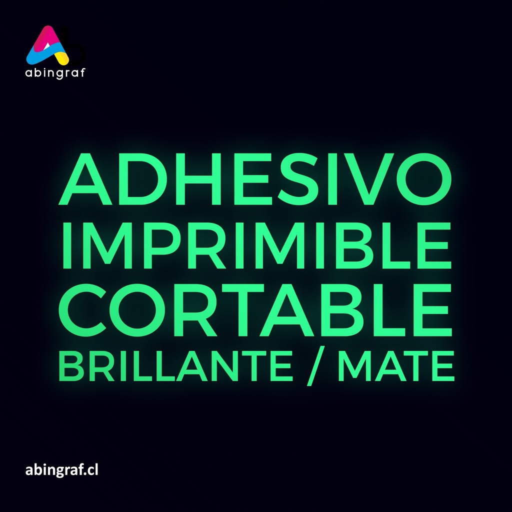 vinilo adhesivo fotoluminiscente impresion abingraf