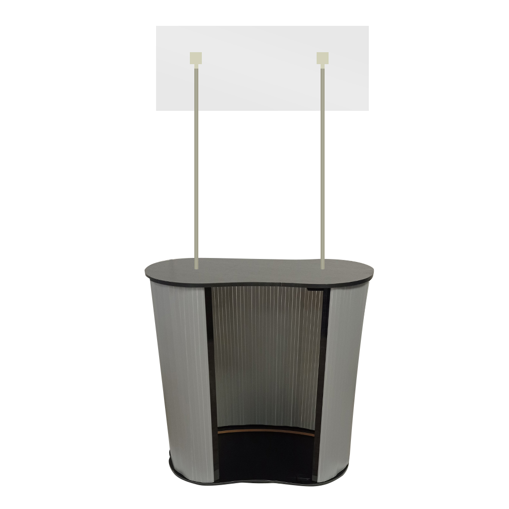 EXHIBIDOR DE PUBLICIDAD CURVO 30*80CM