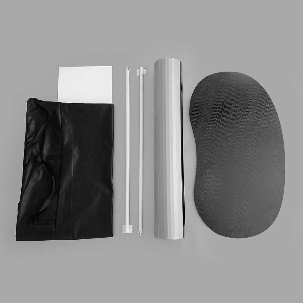 EXHIBIDOR DE PUBLICIDAD CURVO 30*80CM