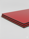 ALUMINIO COMPUESTO ALUKOMP ROJO BRILLANTE PE 3MM/0.18MM 1.22X2.44 MTS