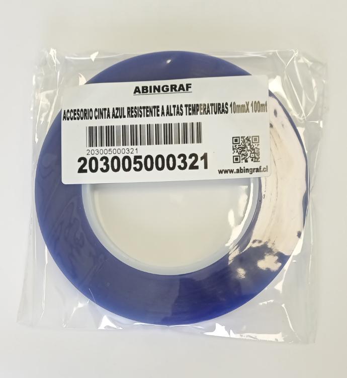 ACCESORIO CINTA VERDE RESISTENTE A ALTAS TEMPERATURAS 10mmX 100mt