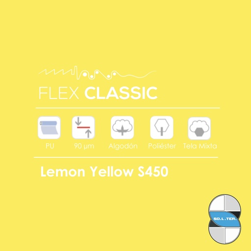 [301005011450] TERMOTRANSFERIBLE CORTE SOLTER CLASSIC LEMON YELLOW S450 0.50 MTS