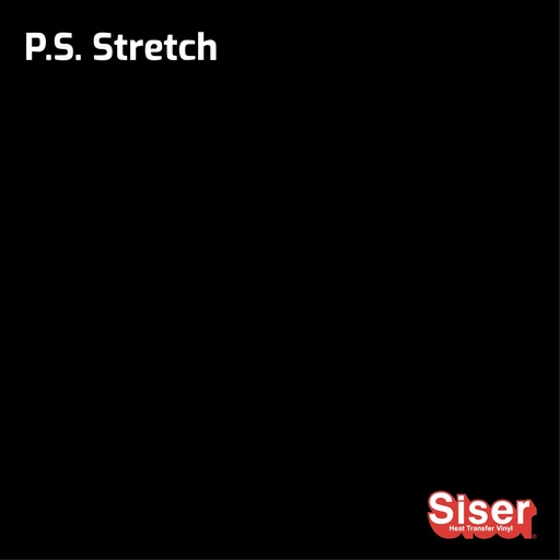 [301037222019] TERMOTRANSFERIBLE CORTE SISER PS STRETCH NEGRO 0.37 MTS