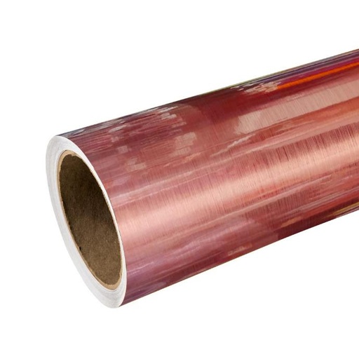 [101122148150] VINILO DE CORTE METALIZADOS RTAPE BRUSHED ROSE GOLD INTERIOR 1,22 MTS