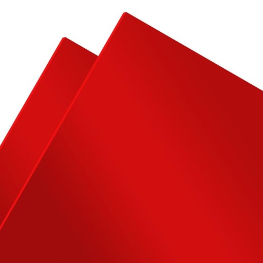 [401022244138] ACRILICO MGRAF ROJO 138 FUNDIDO 3MM LINER PLASTICO 1.22X2.44MTS
